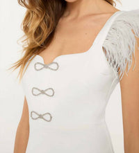 LIKELY Rizzo Midi Dress in white - women's dress - alternate view