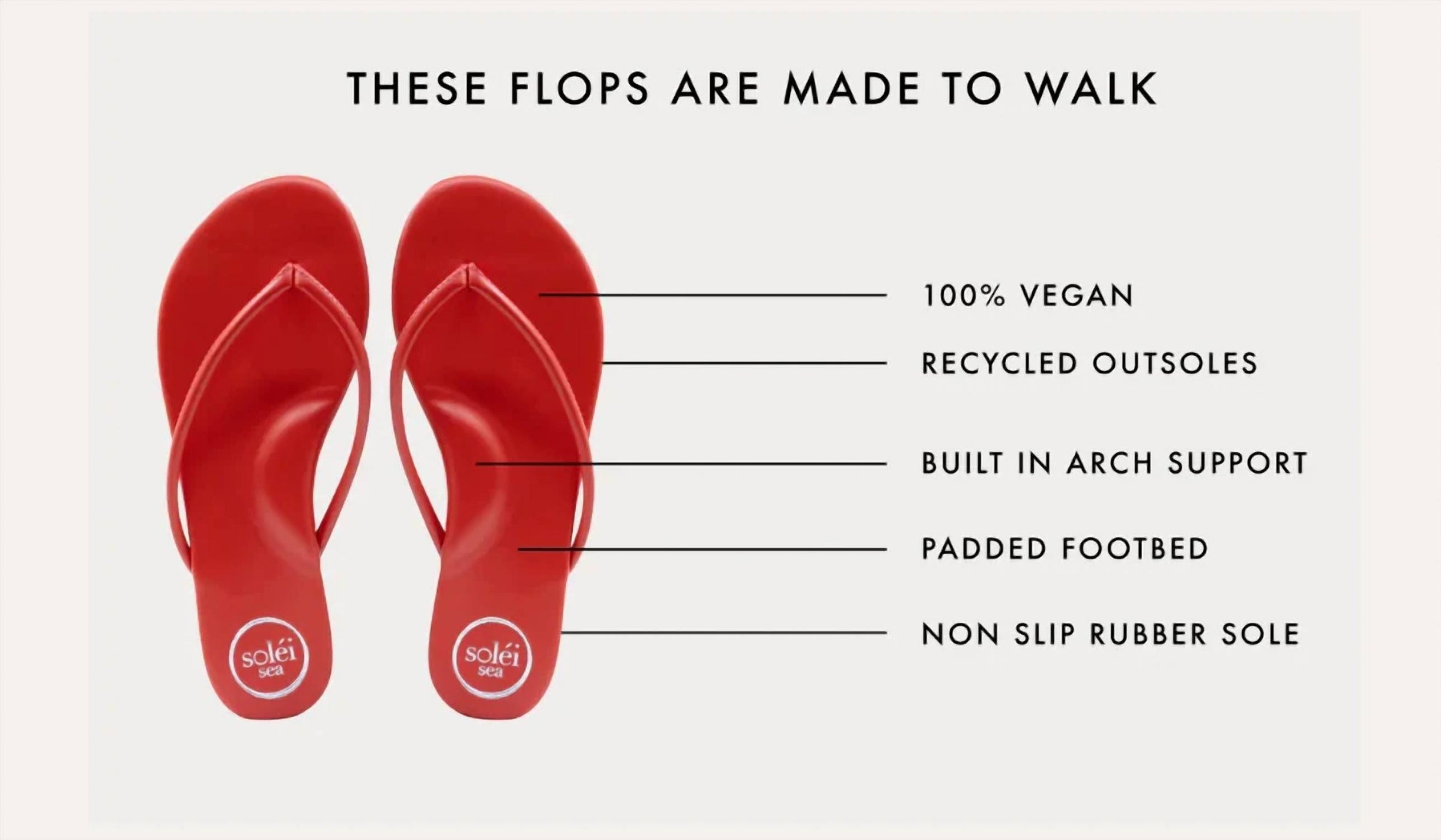 Solei Sea - Women's Valentina Vegan Leather Thong Sandal