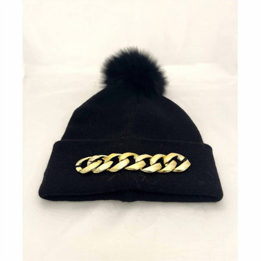 Posh Hat with Gold Chain