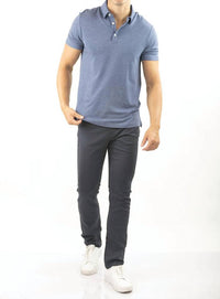 JACHS NEW YORK Straight Fit 5 Pocket Summer Commuter Pants in slate navy - men's pants