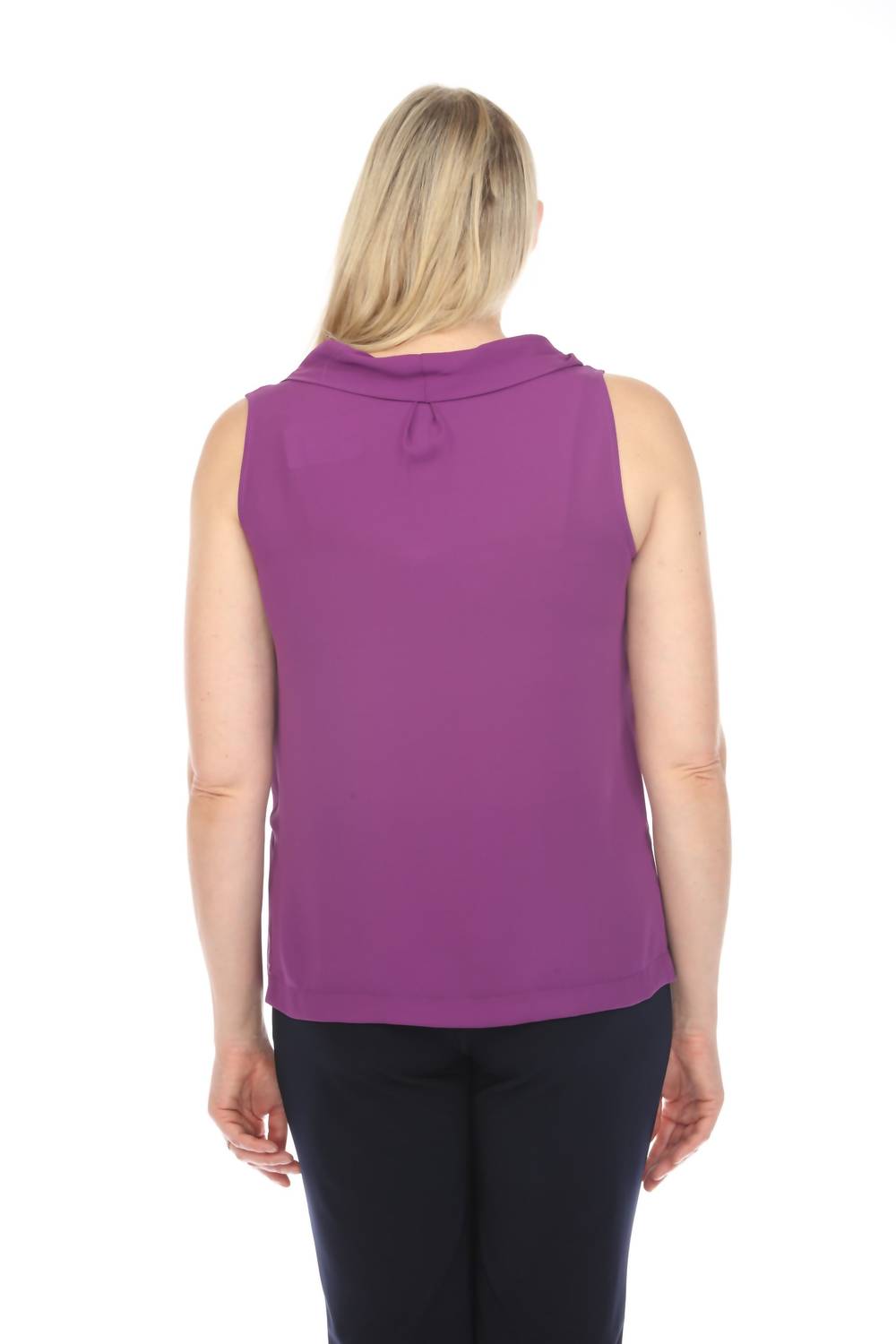 Joseph Ribkoff - Cowl Neck Sleeveless Lightweight Tank
