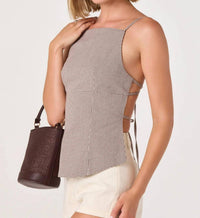 Astr - Nora Open Back Top