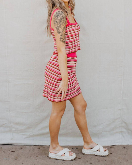 Lucy Paris - Vanessa Crochet Mini Skirt