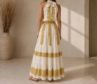 Mystery Resort - Selene High-neck Maxi Dress