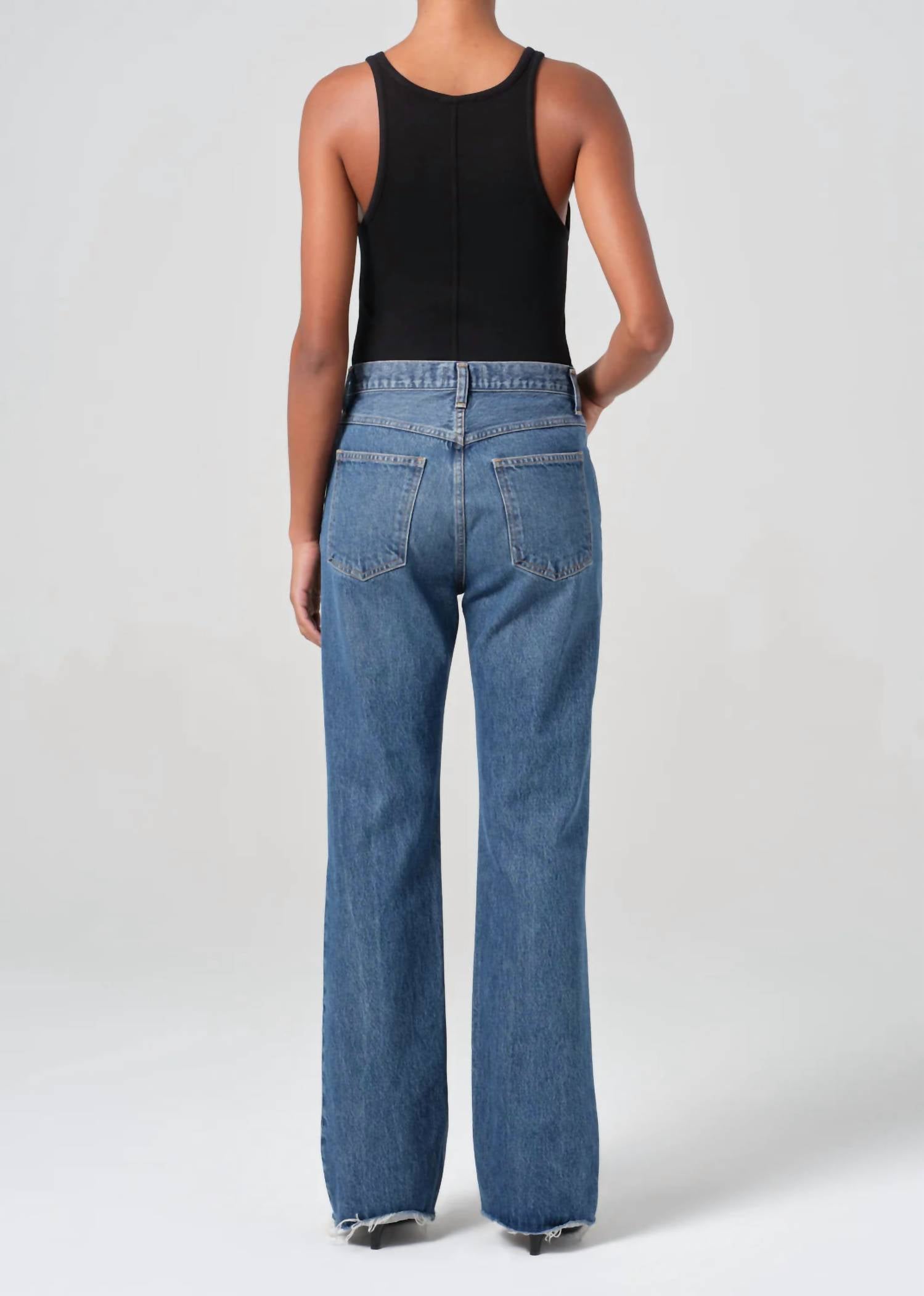 Agolde - Leena High-rise Baby Flare Jean
