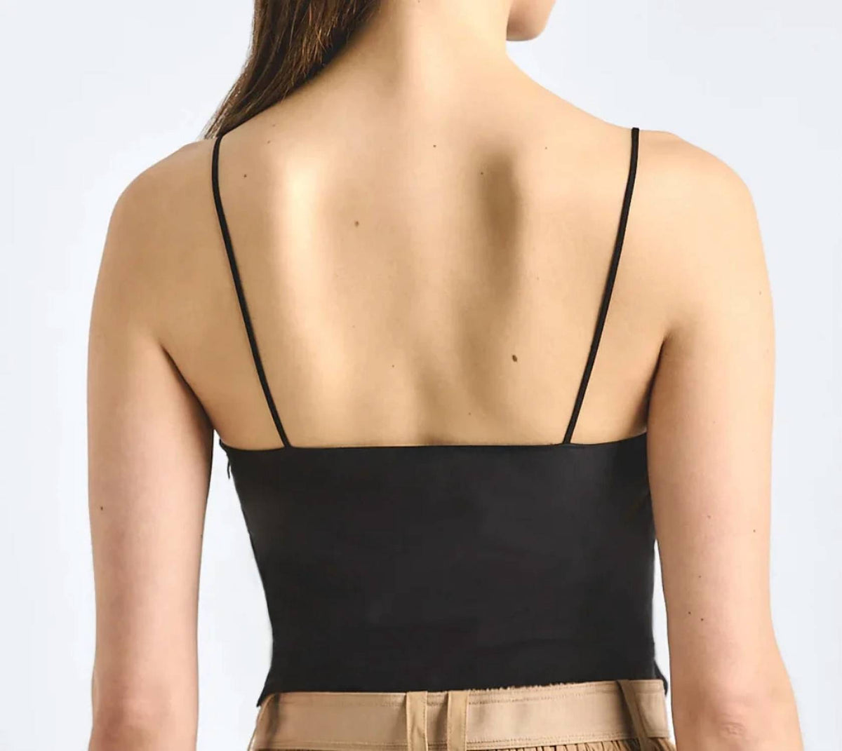 Derek Lam 10 Crosby - Shira Poplin Double Tie Front Top