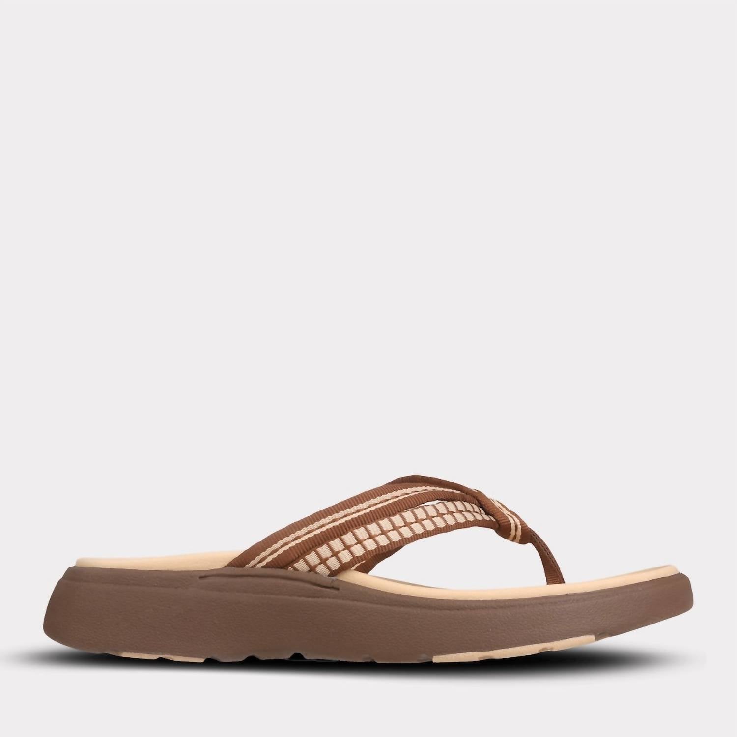 Mykos Women's Nami Thong Sandal in chocolate - women's sandal