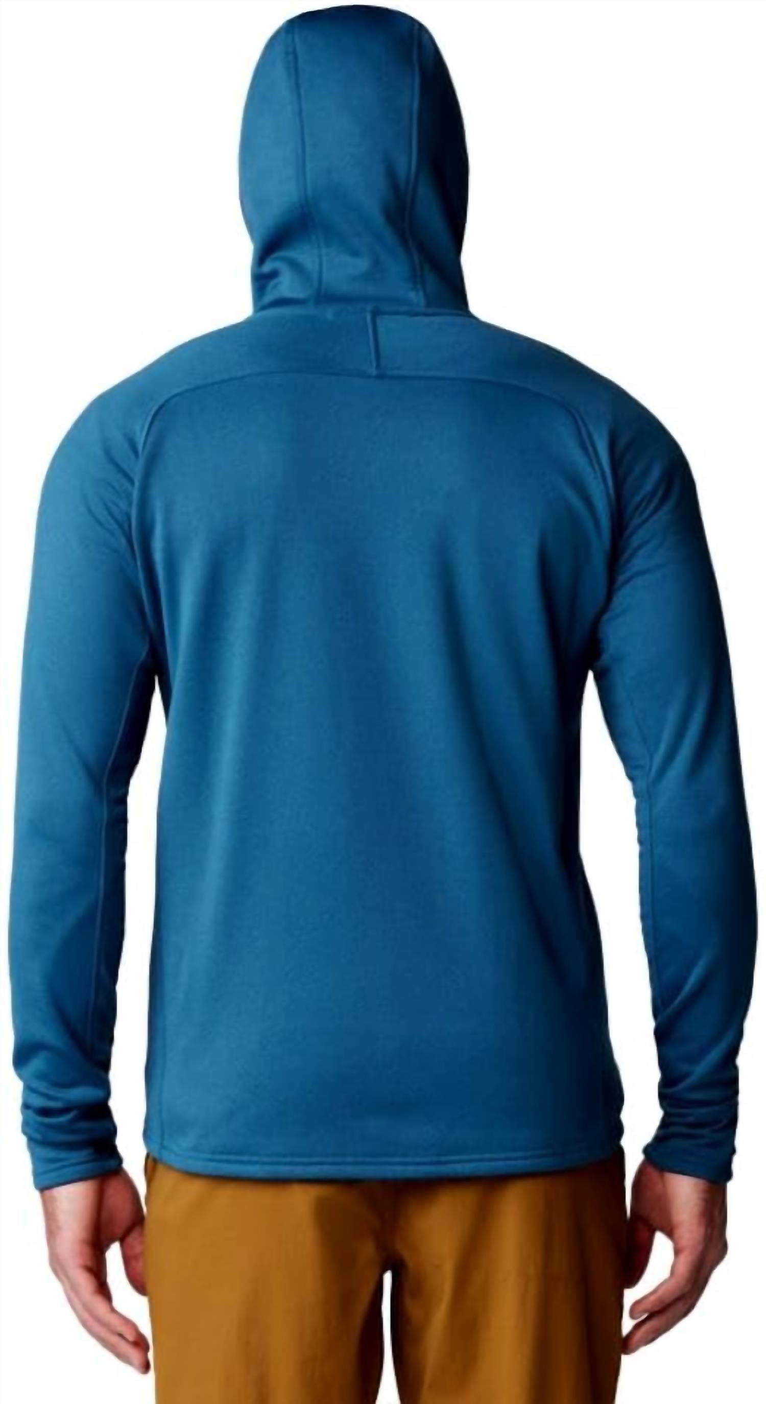 Mountain Hardwear Sendura Hoody in dark caspian heather - men's shirt - alternate view
