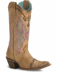 Corral - Women's Dancing Dolly Pointed Toe Ankle Boots