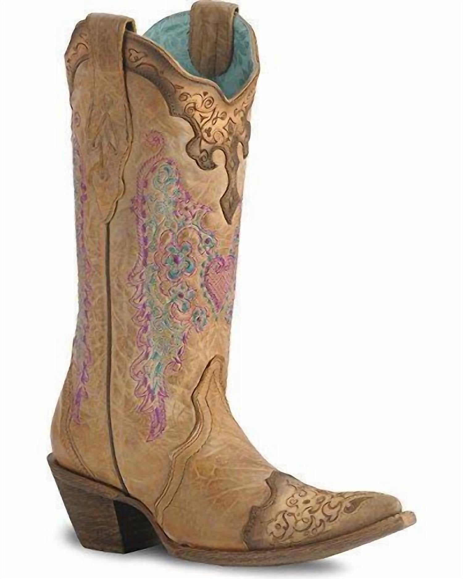 Corral - Women's Dancing Dolly Pointed Toe Ankle Boots