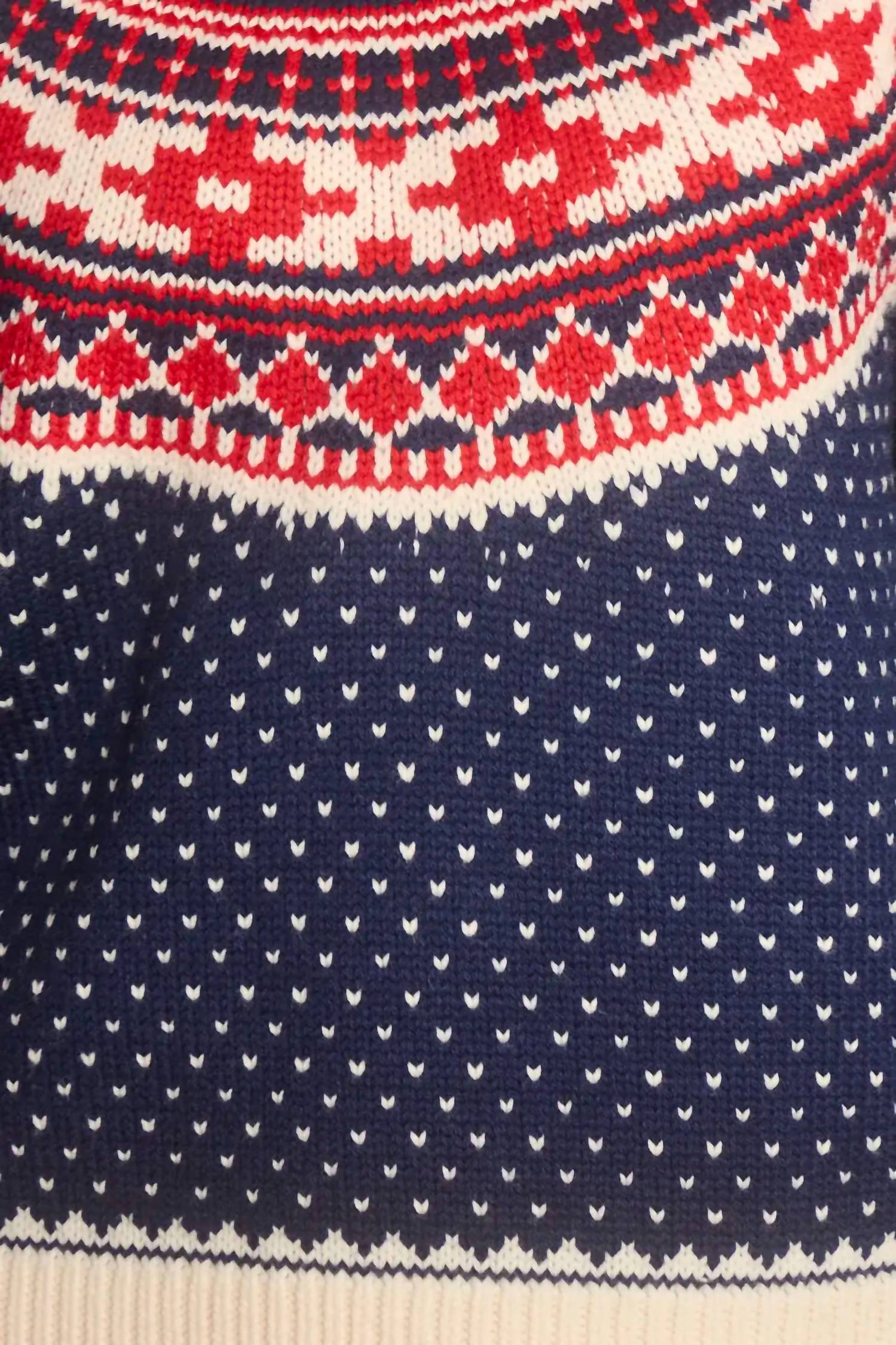 HUNTER BELL Josie Sweater in st moritz fairisle - women's sweater - view 5