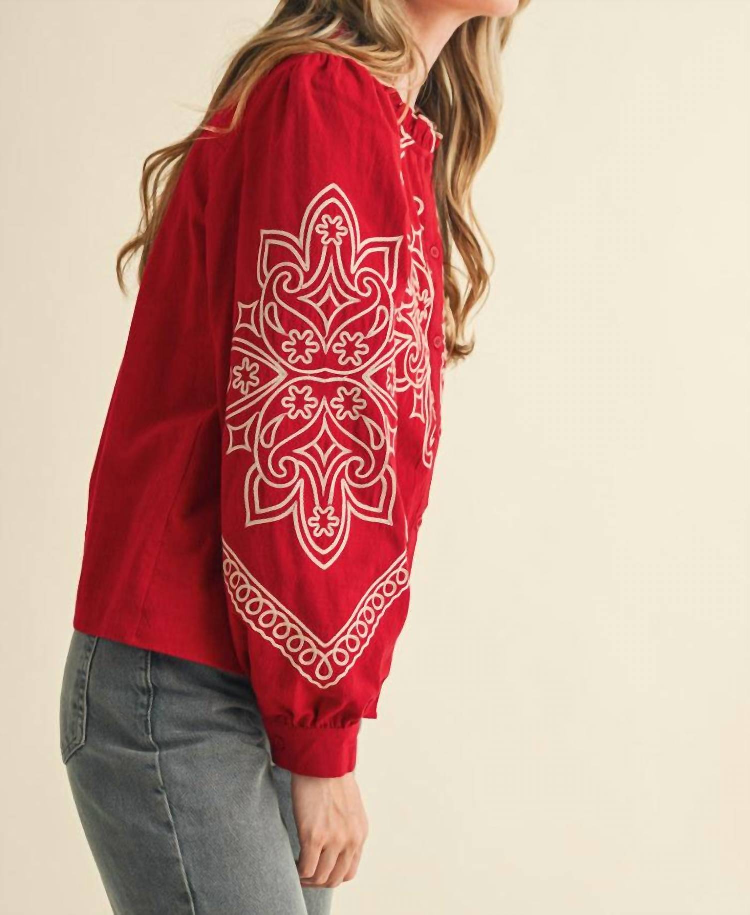 En Merci - Caroline Embroidered Blouse