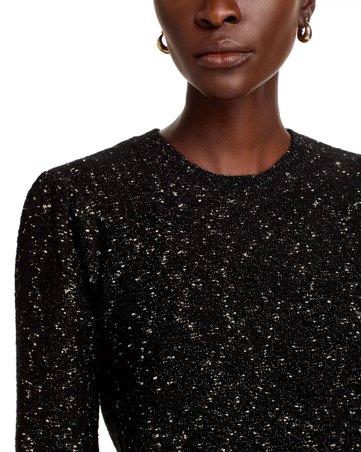 Single Thread - Raised Metallic Slub Yarn Sweater