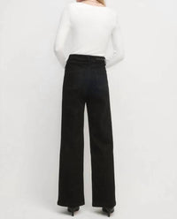 Favorite Daughter Mischa Wide Leg Jean in onyx - women's jeans - alternate view