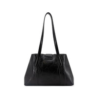 Like Dreams Women's Fiora Signature Lock Satchel in black - women's bag - detail view