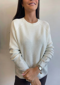 J. Society - Metallic Crew Shaker Sweater
