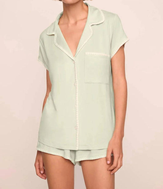 Eberjey - Frida Whipstitch Shortie Pajama Set