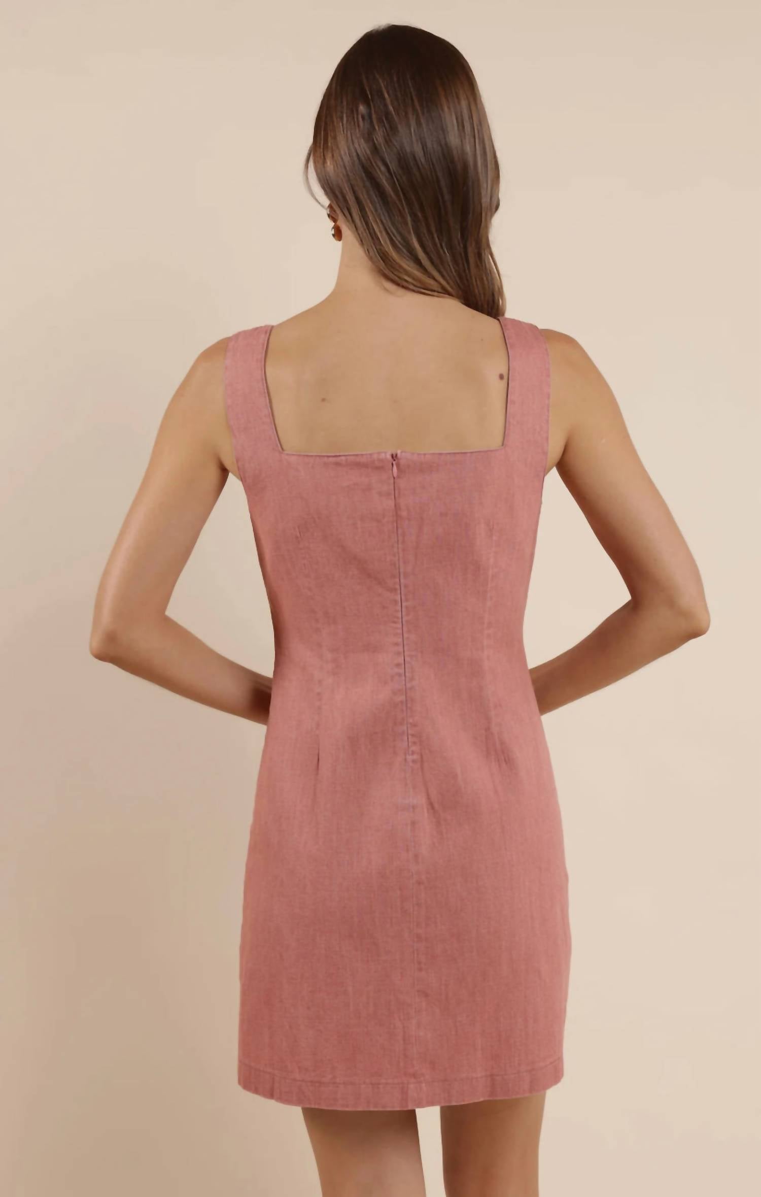 Sage The Label - Sunbeam Bow-front Denim Mini Dress