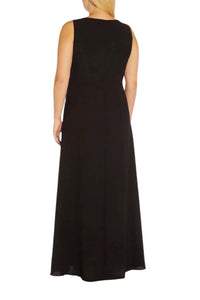 Adrianna Papell - Crew Neck Sleeveless Jumpsuit