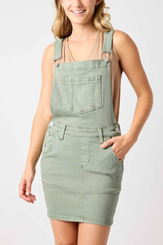 Judy Blue - High Waist Overall Skirt Denim Dress