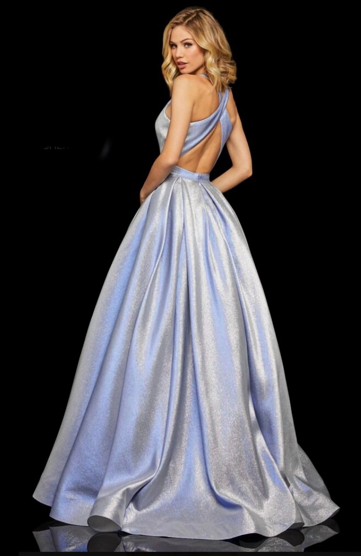 Sherri Hill - High Halter Neckline Ball Gown