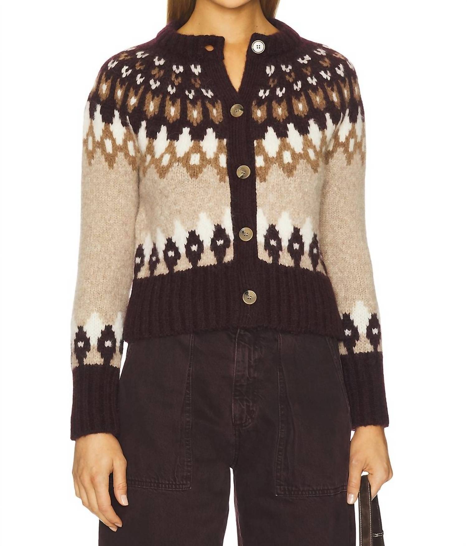 Veronica Beard - Christina Fairisle Cardigan