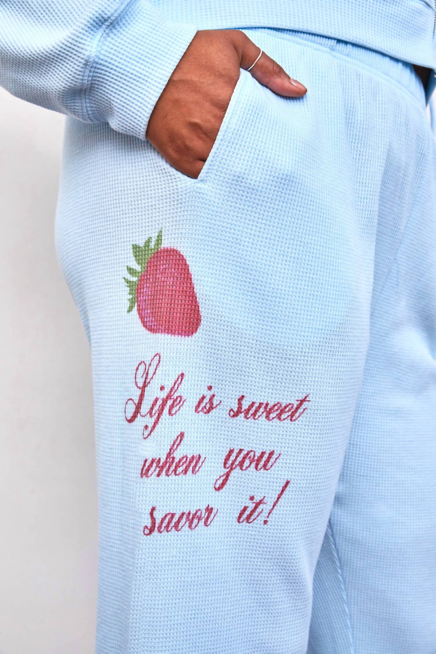 The Mayfair Group - Life Is Sweet Wide Leg Sweatpants