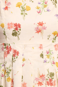 Mable - Floral Square Neck Dress