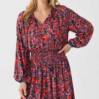 natalie martin Amelia Top in rose bandana - women's long sleeve top