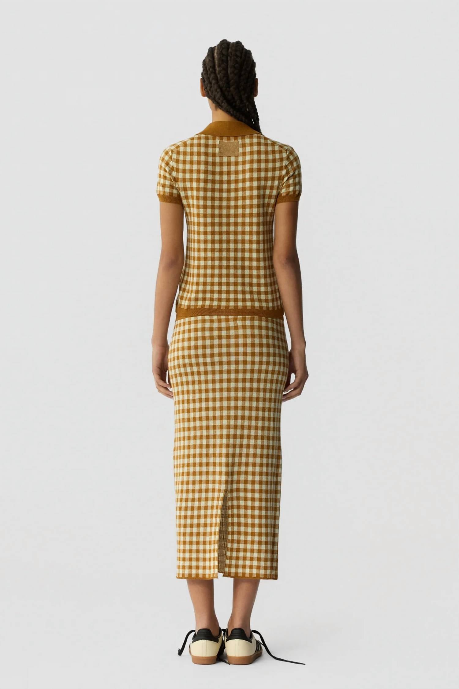 Guest In Residence - Gingham Shrunken Polo
