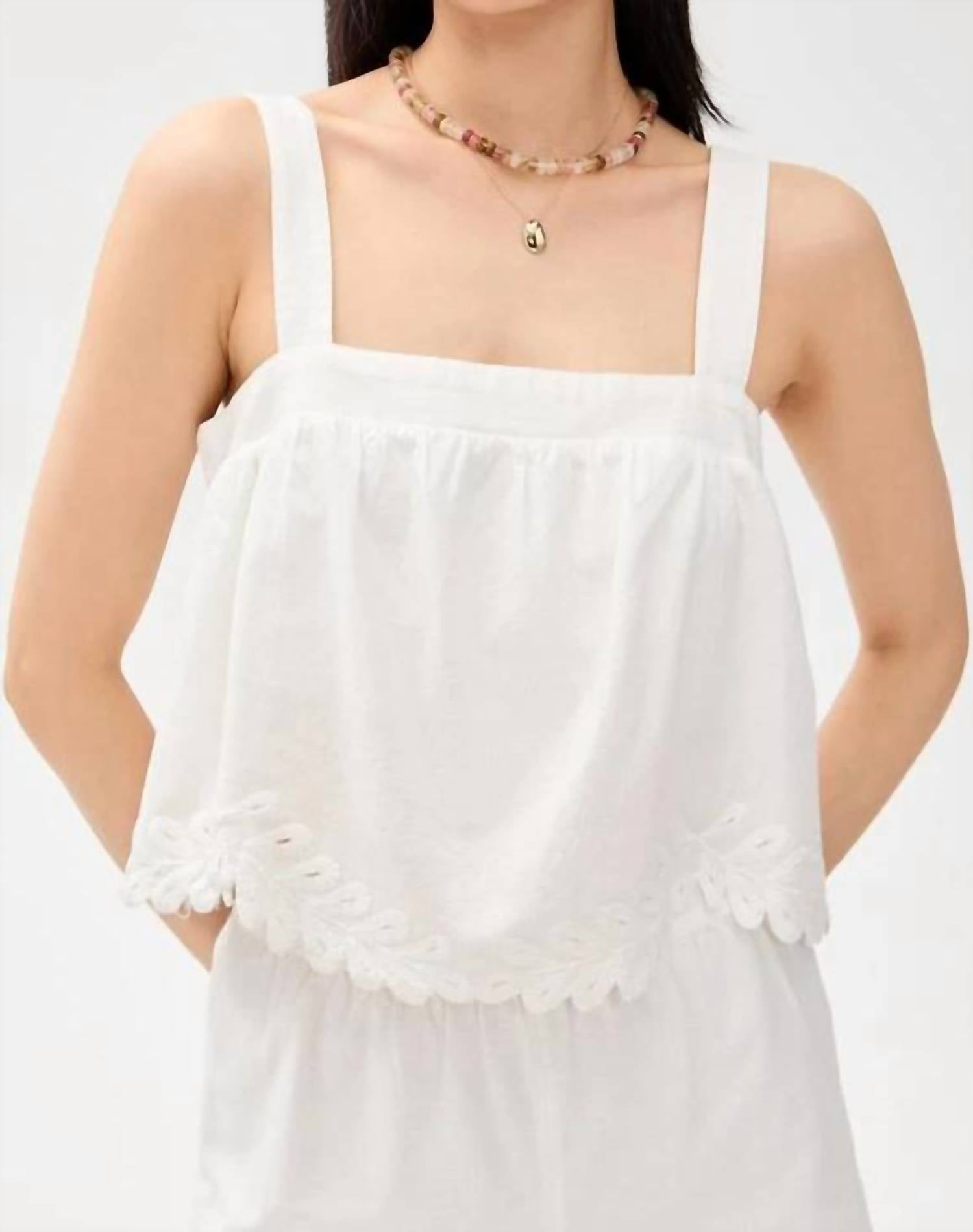 Z Supply Annecy Tank Top in white 1 - women's tank top - view 4