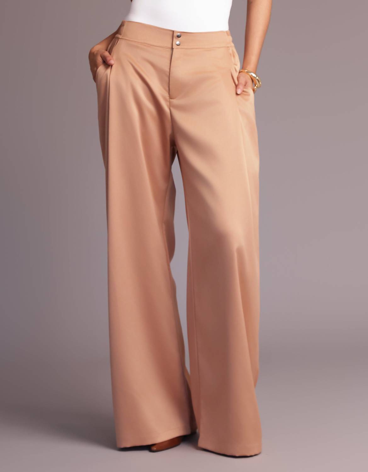 HEROINE SPORT Clair Wide-leg Pants in sand - women's pants - view 4