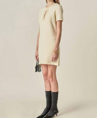 English Factory - Pearl Key Hole Dress