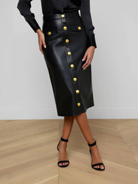 L'Agence - Milann Vegan Leather Skirt
