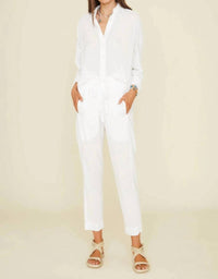 XIRENA Draper Poplin Pants in white - women's pants