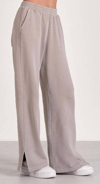 Elan - Elastic Waist With Side Slit Pant