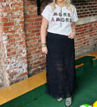 Endless Rose - World Needs More Amore Short Sleeve Top