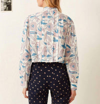 ALIX OF BOHEMIA Ryland Valentine Shirt in blue - women's blouse - alternate view