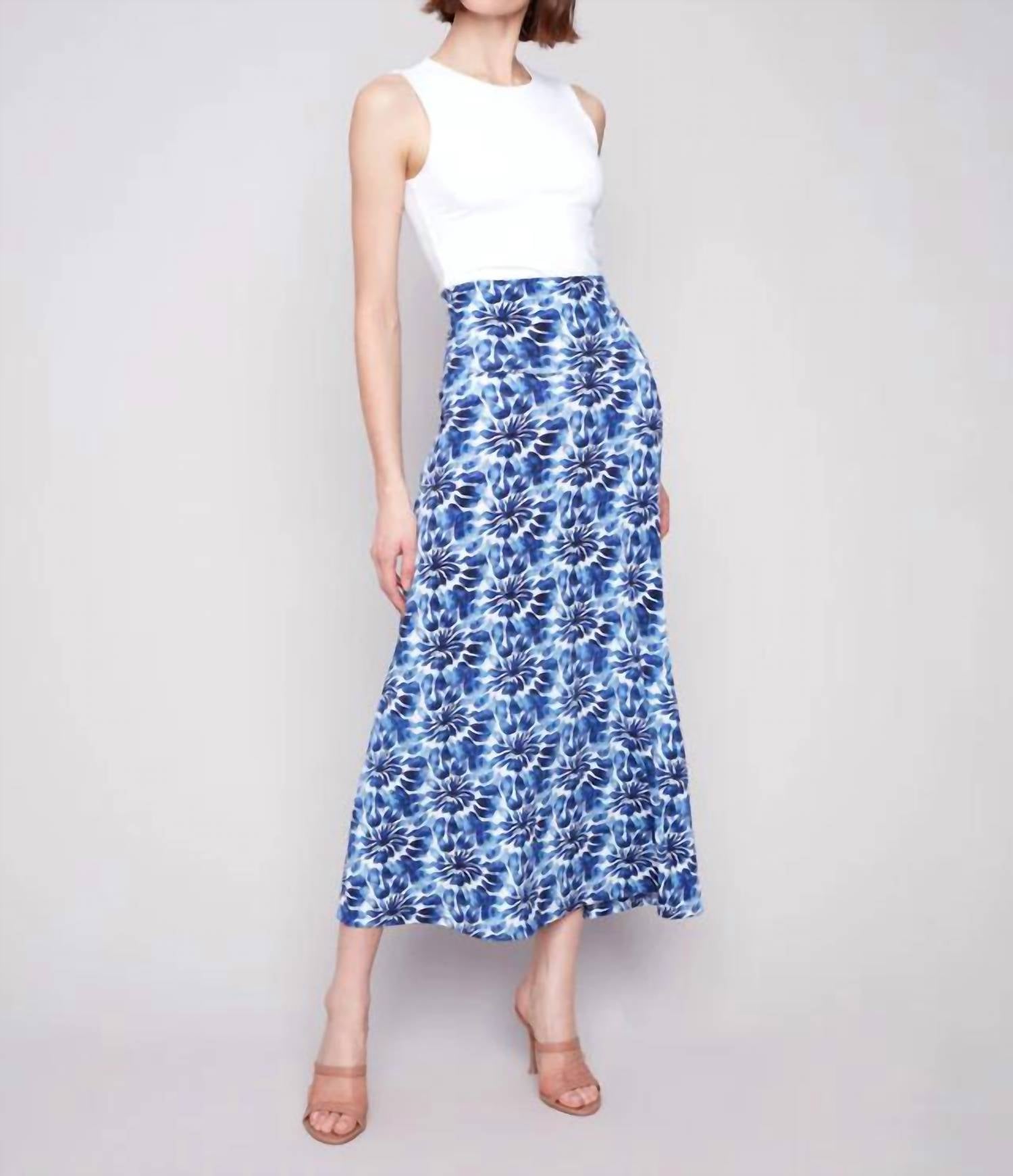 Charlie B - Removable Straps Two Way Midi Skirt And Dress