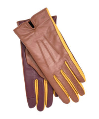 Echo - Women's Colorblock Leather Gloves