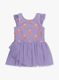 Rufflebutts - Petunia Petals Flutter Sleeve Dance & Gymnastics Leotard