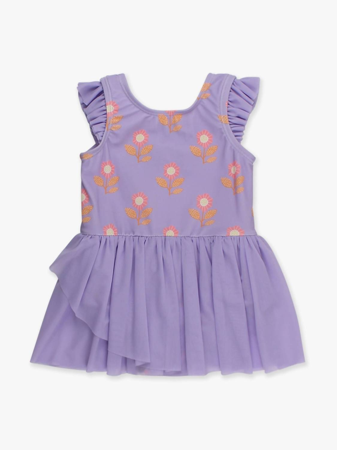 Rufflebutts - Petunia Petals Flutter Sleeve Dance & Gymnastics Leotard