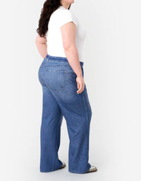 Seven 7 Denim Sweatpant Jean - Plus Size in saltaire - women's jeans - alternate view
