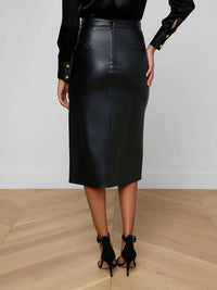 L'Agence - Milann Vegan Leather Skirt