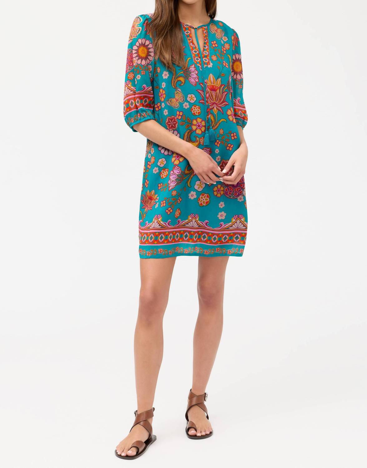 Johnny Was LAVINIA LINED DRESS in dark endora - women's dress - view 4