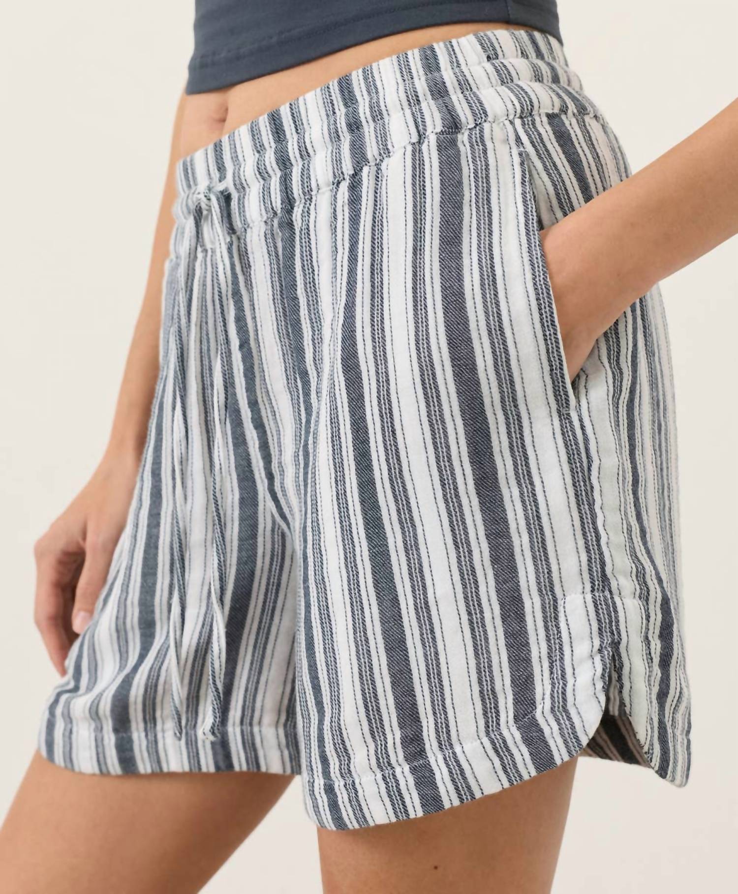 Pact - Cotton Gauze Curved Hem Shorts