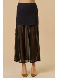 Lalavon - Mixed Media Maxi Skirt