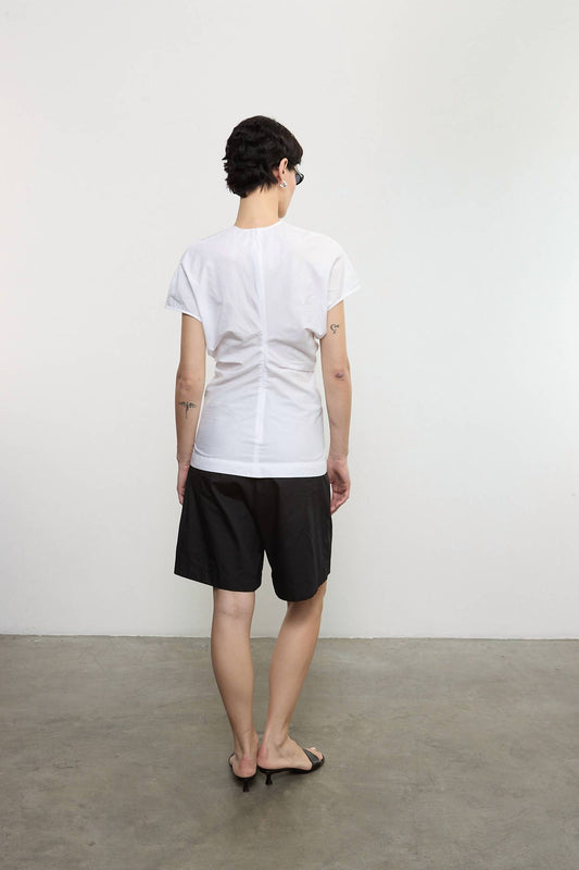 Enza Costa - POPLIN CURVE TOP