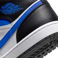 Air Jordan Men's 1 Mid Shoes in white black blue - men's sneaker - view 5