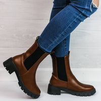 Qupid - Women's Side Stretch Booties